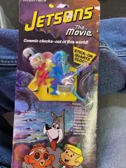 1990 Jetsons The Movie Character Clock in Original Package 3.75" Tall New