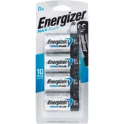 Energizer Max Plus D 4 Pack