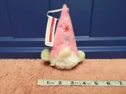 Ashland Christmas Ornament Gnome Plush Christmas Ornament Gnome Pink Hat 5.5"