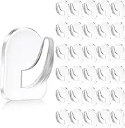 Plastic Small Acrylic Sticky Hanger,50Pcs Transparent Acrylic Sticky Hangers,Plastic Sticky Hanging Hook,Clear Sticky Wall Hooks Acrylic Sticky Hanger,Small Plastic Adhesive Hook Sticky Acrylic Hook