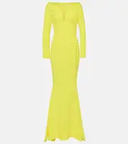 [Safiyaa] Safiyaa Wilson crêpe gown AU 14 yellow