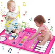 1 Year Old Girl Gifts, Piano Mat Baby Toys for 1 Year Old Girl, 2 in 1 Toddler M