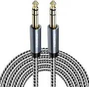 Guitar Cable, TEKERA Balance 6.35mm TRS 1/4 inch Cable, Stereo Quarter inch TRS Male Cable 0.5m 1m 2m 3m 5m 10m (1m)
