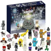 Advent Calendar Lego Robot Anime Character 24 Pieces/box Robot Mini Pvc Model Doll Children Christmas Halloween Toy Gift