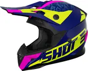 Shot Pulse Kid Airfit Kids Motocross Helmet, pink-blue, Size S Pink Blue