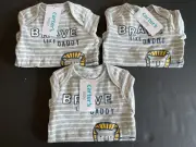 Carter’s Baby Long sleeve Onepiece- 3 Months - Pack Of 3