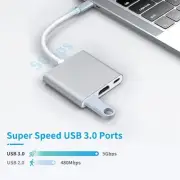 USB C Docking Station 3 In 1 4K HD 5Gbps Transmission 60W PD Power USB C Hu WPD