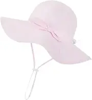 [VVQWCY] Baby Sun Hat, Summer Fishing Hat Made of Cotton, UPF 50+ Sun Hat Toddler Children Bucket Hat, Adjustable Wide Brim Summer Hat for Baby