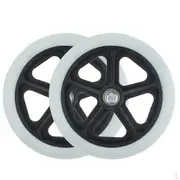 2 PCS Caster Wheel Solid Tire Front for s 7 Inch 5/16 Bearings Wear-Resistant And Slip