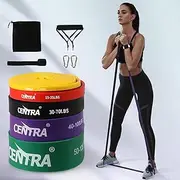 Resistance Bands, [Set of 5] TPE Eco-Friendly Resistance Fitness Exercise Loop Bands with 5 Different Resistance Levels - Carrying Case Included - Ideal for Home, Gym, Yoga, Training, Pull up