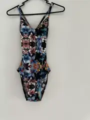 RivalSwim One piece Swimwear Ladies Size 8 multicoloured Tie back Pool BNWT