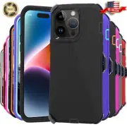 For Apple iPhone 14 Plus (6.7") Shockproof Defender Case Cover with Belt Clip