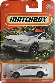 [Matchbox] Tesla Model X Car Toy Car for Kids, White, 3 Inches