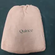 Quince European Linen standard Pillowcase Set dusty mauve