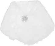 [COLLBATH] Little Girls Faux Fur Wrap Shawl Artificial Fur Scarf Winter Warm Wrap for Boys and Girls