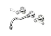 Zucchetti Agora Classic 3 Hole Built-In Basin Mixer ZAM672+R99504
