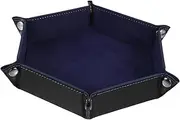 Toyvian Dice Tray Storage Box Tabletop Dice Tray Party Supply Pu Flannel