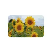 Sunflower Fields - Memory Foam Bath Mat