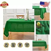 100% Pure Linen Tablecloth 60x108 – Machine Washable for St. Patrick's Day Joy