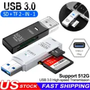 USB3.0 SD Card Reader for PC Micro SD Card to USB Adapter for Camera MemoryC USA