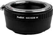 Fotodiox Lens Mount Adapter - Nikon F Mount D/SLR Lens to Canon EOS M (EF-M Mount) Mirrorless Camera Body