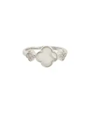Juvell Plated Pearl CZ Ring
