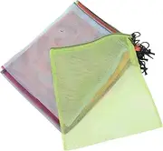 FOMIYES 10pcs Mesh Drawstring Bags: 15.7" .5" Organizer Small Pouches for Gym and Laundry - Colorful Polyester Mesh Bags with Cord Lock Closure
