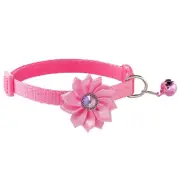 Pet Collar Cat Dog Flower Collar Adjustable Cat Collar with Bell Puppy Collar