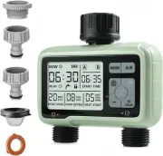 Water Timer for Garden Hose, 2 Outlet Smart Sprinkler Timer, Automatic & Manu...
