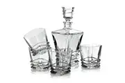 Royal Doulton Crystal Prism 5 Piece Decanter Set
