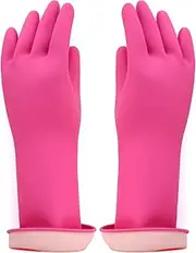 OkidsMall Kids Rubber Gloves Cleaning Dishwashing Gardening Household Reusable 6-9 Years