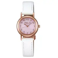 在飛比找PChome24h購物優惠-agnes b. 巴黎時尚限定女錶(BU9022P1)-粉x