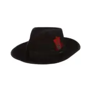 Men's Wool Felt Zoot Hat Large Black