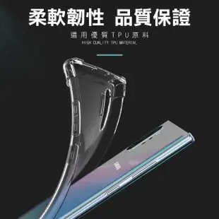 三星 Note10+ 手機透明加厚四角防摔氣囊保護殼(Note10+手機殼 Note10+保護殼)