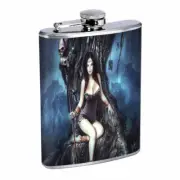 Hot Anime Witches D15 Flask 8oz Stainless Steel Hip Drinking Whiskey