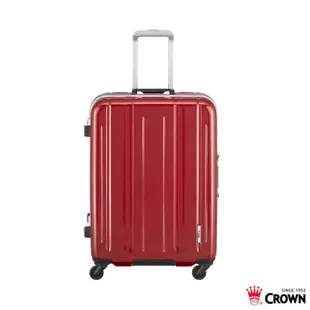 CROWN皇冠行李箱26吋LINNER鋁框拉桿箱C-FI517 珠光酒紅色 5000含運