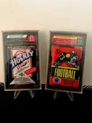 1980 TOPPS FOOTBALL WAX PACK SMC 7.5 NR-MT+ #394 PHIL SIMMS-WALTER PAYTON NICE!