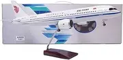 Pre-Built Model Aircraft 47cm Scale Model Airplane with Wheels and Lights 1:82 Air China C919 Passenger Aircraft Model Miniature Airplane Model(with Light)