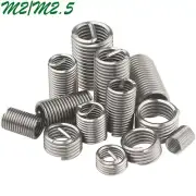 M2 M2.5 Metric 304 Stainless Steel Thread Inserts Thread Repair Wire Inserts