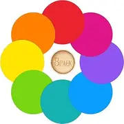 Dry Erase Dots, Colorful Dry Erase Circles White Board Removable Markers Wall Decal Spots Stickers Set for Home Office Classroom Students Tables & Desks (8 Pack)