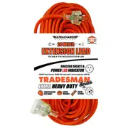 Ultracharge 20m Extension Lead Cable 10A Extra Heavy Duty Cord Plug/Socket Red