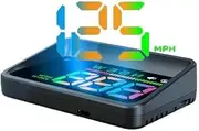Maělusa HUD Head-up Display Speedometer GPS Compass Overspeed Warning Force Rahul KM/MPH Speed Display Brightness Auto Adjustment USB Plug＆Play