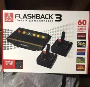 Atari Flashback 3 Classic Game Console 60 Built-in Games&Poster. New,Sealed 2011