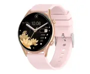 Momax Color Touch Screen Smartwatch with Heart Rate Monitor Bluetooth Call G3-PinkSilicone