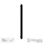 Hotwire Vertical Heated Towel Rail 20W - Black Single Flat Bar 900x50mm