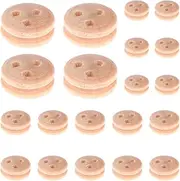 Wooden Ship Model Pulley Kit - Resuable Wooden Wheels Toys | 20x Portable Ship Model Building Kit, Wooden Sailing Boat Model Accessories for Men, Women