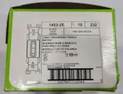 Leviton 1453-2E 4532E 3-Way Toggle Switch Black