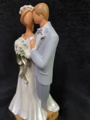 "And the two shall become one" Mark 10:8 Wedding Cake topper Contemporary bible