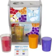 Melissa And Doug Wooden Thirst Quencher Drink Dispenser With Cups, Juice Ice -