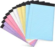 FOYTOKI Legal Pads Notebook Wide Ruled 10 Pack Small Pocket Notebook for Work College Office Supplies